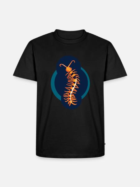 poisonous scolopender crawler insect - Men's Premium Organic T-Shirt - black