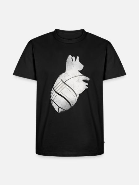 A heart of metal - Men's Premium Organic T-Shirt - black