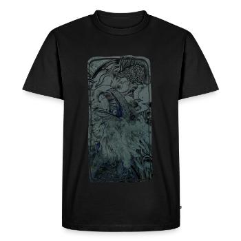 Corbeau - T-shirt Premium bio Homme - noir - Devant - Nico (187cm)