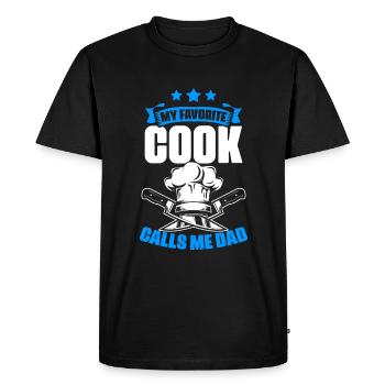 My Favorite Chef Funny Culinary - Men's Premium Organic T-Shirt - black - Front - Nico (187cm)