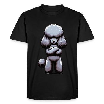 Caniche Caniche Propriétaire Caniche Amoureux Caniche Chien - T-shirt Premium bio Homme - noir - Devant - Nico (187cm)