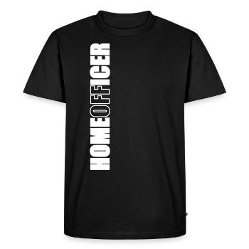 Home office - Men's Premium Organic T-Shirt - black - Front - Nico (187cm)