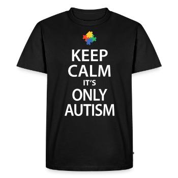Autism - Men's Premium Organic T-Shirt - black - Front - Nico (187cm)