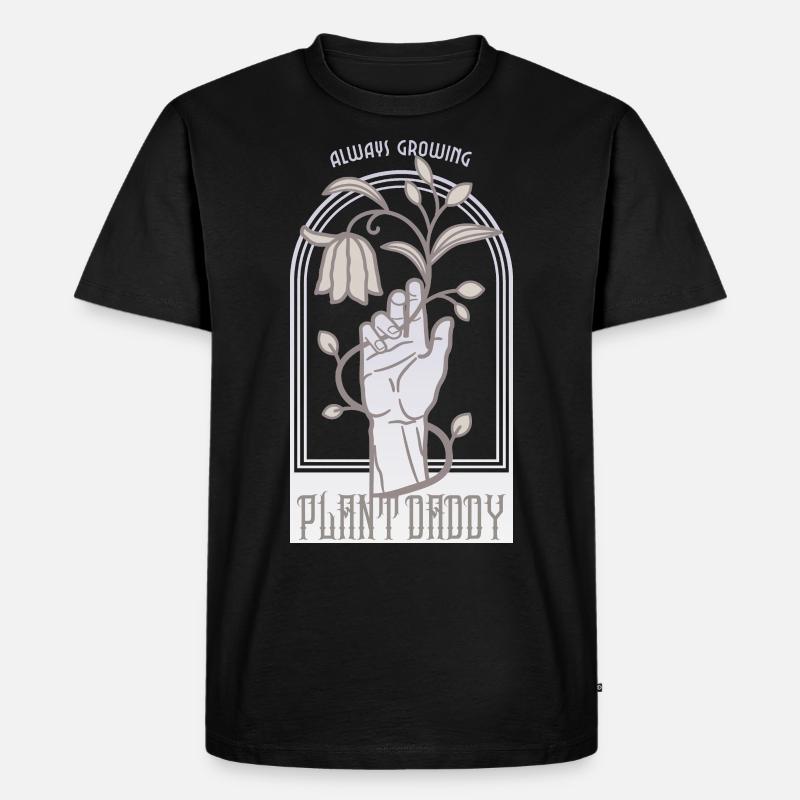 Plant Daddy - Männer Premium Bio T-Shirt - Schwarz