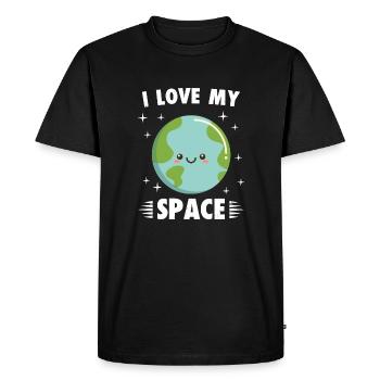 Astronomy Planet Earth Science Teacher - Men's Premium Organic T-Shirt - black - Front - Nico (187cm)