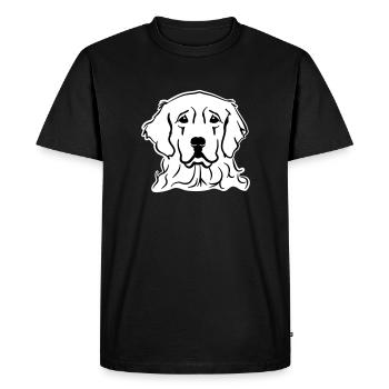 Golden Retriever - T-shirt Premium bio Homme - noir - Devant - Nico (187cm)