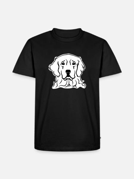 Golden Retriever - Men's Premium Organic T-Shirt - black