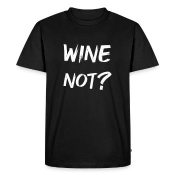 WINE not? - Men's Premium Organic T-Shirt - black - Front - Nico (187cm)
