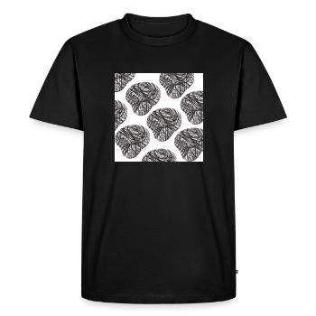 vêtement et accessoire - T-shirt Premium bio Homme - noir - Devant - Nico (187cm)