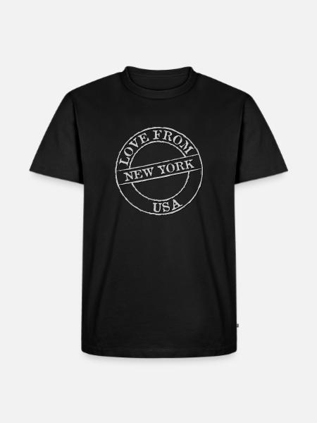 New York - Men's Premium Organic T-Shirt - black