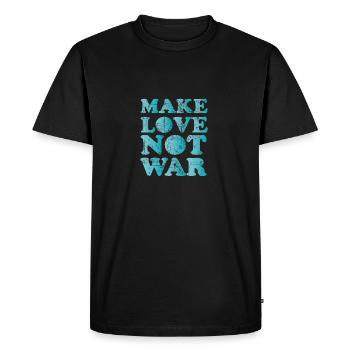 Faire l'amour n'était pas vintage - T-shirt Premium bio Homme - noir - Devant - Nico (187cm)