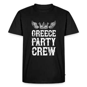 Greece Party Holiday Crew - Men's Premium Organic T-Shirt - black - Front - Nico (187cm)