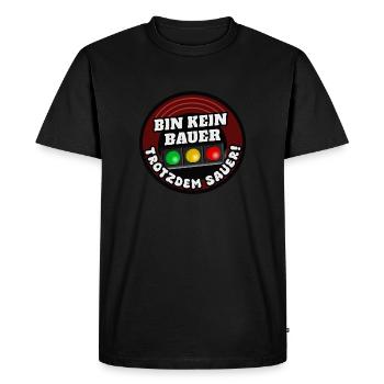 Je ne suis pas agriculteur mais je le suis ! - T-shirt Premium bio Homme - noir - Devant - Nico (187cm)