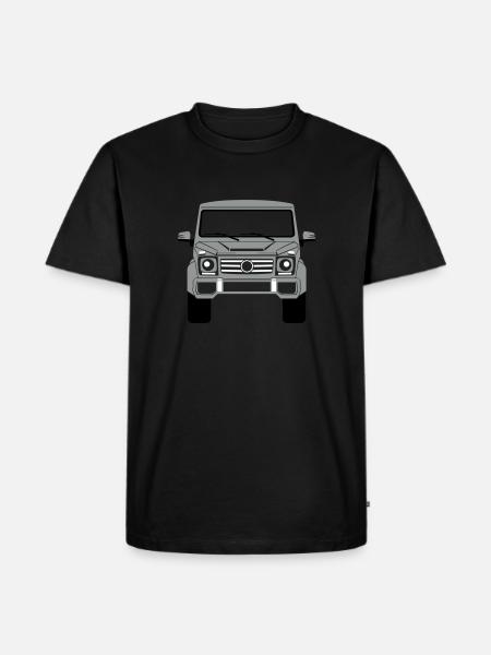 W463 G63 AMG Front G-Klasse - Männer Premium Bio T-Shirt - Schwarz