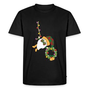 Noël Noël Gnomies - T-shirt Premium bio Homme - noir - Devant - Nico (187cm)