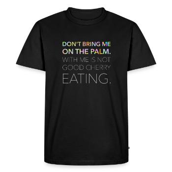 Denglisch funny saying gift - Men's Premium Organic T-Shirt - black - Front - Nico (187cm)