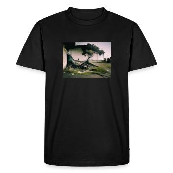 Collection NOWT LAA1 - T-shirt Premium bio Homme - noir - Devant - Nico (187cm)