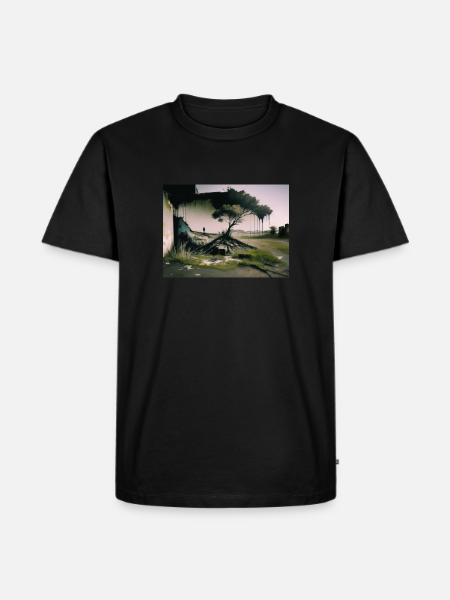 Kollektion NOWT LAA1 - Männer Premium Bio T-Shirt - Schwarz