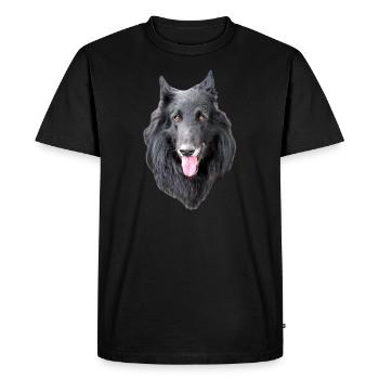 Belgian Shepherd Groenendael - Men's Premium Organic T-Shirt - black - Front - Nico (187cm)
