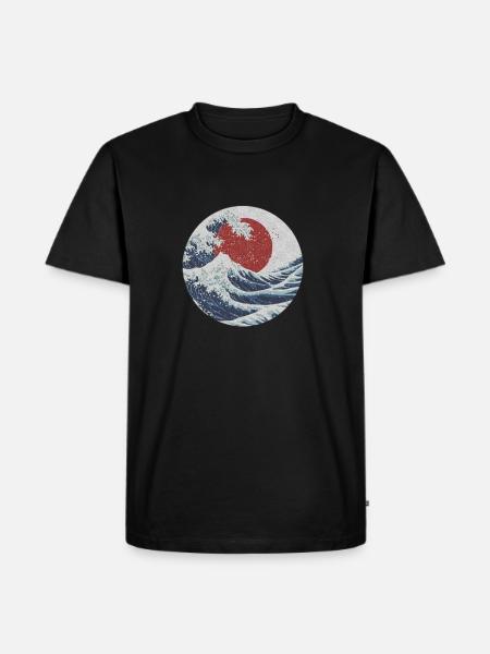 Wild seascape - Men's Premium Organic T-Shirt - black