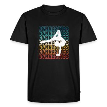 Gymnastique Sports Gymnastique Danse Gymnaste Danse - T-shirt Premium bio Homme - noir - Devant - Nico (187cm)