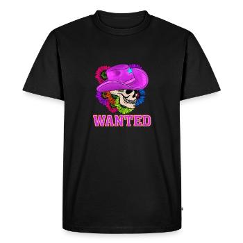 Wanted - Men's Premium Organic T-Shirt - black - Front - Nico (187cm)