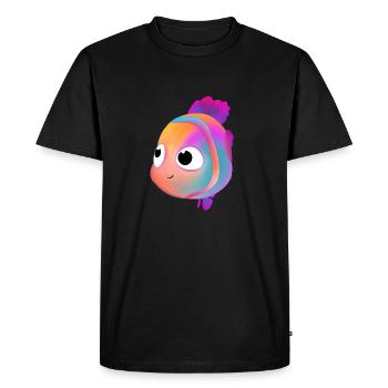 Cute Fish - Men's Premium Organic T-Shirt - black - Front - Nico (187cm)