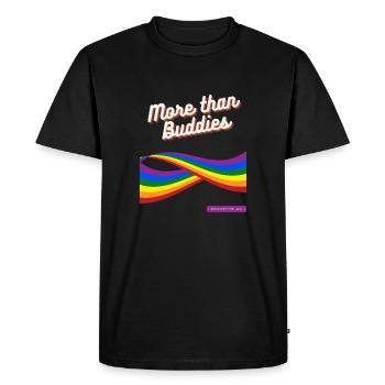 More than Buddies - T-shirt Premium bio Homme - noir - Devant - Nico (187cm)