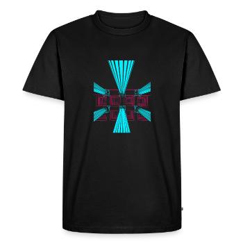 Ancient City - Men's Premium Organic T-Shirt - black - Front - Nico (187cm)