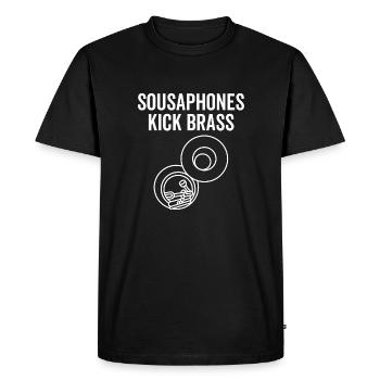 Sousaphones Kick Brass - T-shirt Premium bio Homme - noir - Devant - Nico (187cm)