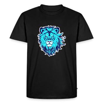 d’un lion - T-shirt Premium bio Homme - noir - Devant - Nico (187cm)