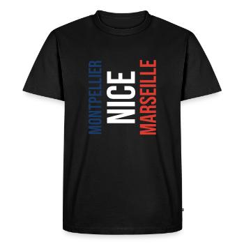 Montpellier, Nice or Marseille? - Men's Premium Organic T-Shirt - black - Front - Nico (187cm)