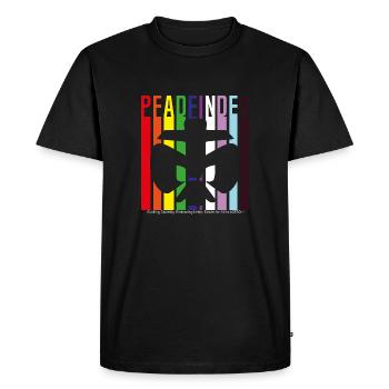 Scouts support Lgbtq+ - Men's Premium Organic T-Shirt - black - Front - Nico (187cm)