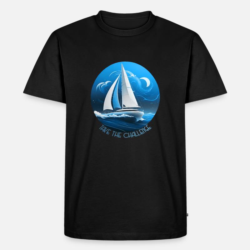 Take the challenge - Männer Premium Bio T-Shirt - Schwarz