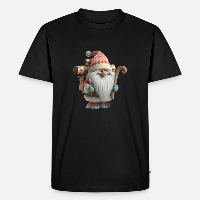 Weihnachtstroll 3 - Männer Premium Bio T-Shirt - Schwarz