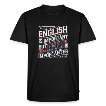 Design amusant pour les musiciens - T-shirt Premium bio Homme - noir - Devant - Nico (187cm)