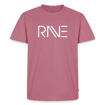 Rave - Männer Premium Bio T-Shirt - Mauve - Vorne - Nico (187cm)
