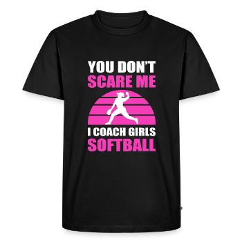 Softball Joueurs de softball - T-shirt Premium bio Homme - noir - Devant - Nico (187cm)