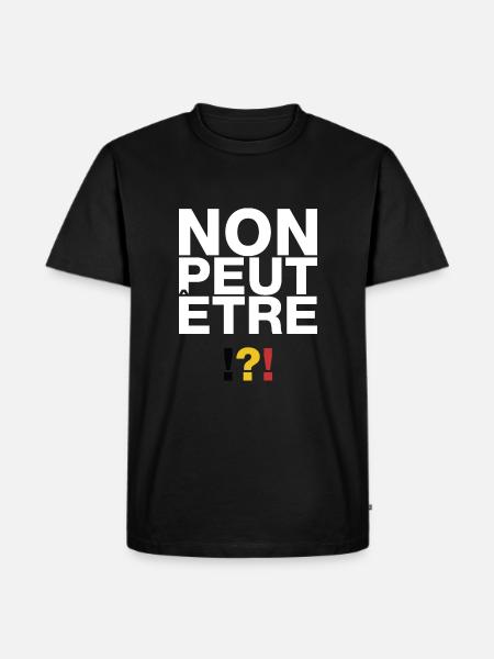 Non peut-être !?! - T-shirt Premium bio Homme - noir