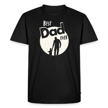 Le meilleur papa de tous les temps - T-shirt Premium bio Homme - noir - Devant - Nico (187cm)