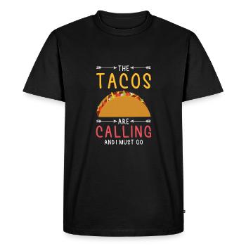 Tacos Taco appelant - T-shirt Premium bio Homme - noir - Devant - Nico (187cm)