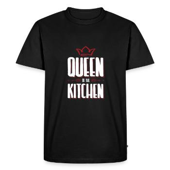 cuisine reine - T-shirt Premium bio Homme - noir - Devant - Nico (187cm)