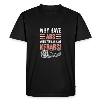 Kebab Kebab savoureux - T-shirt Premium bio Homme - noir - Devant - Nico (187cm)