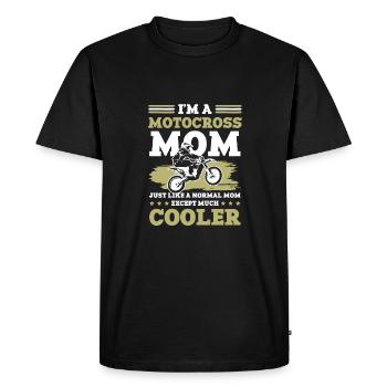 maman motocross maman - T-shirt Premium bio Homme - noir - Devant - Nico (187cm)