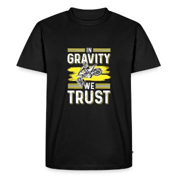gravity dirtbike motocross - Men's Premium Organic T-Shirt - black - Front - Nico (187cm)