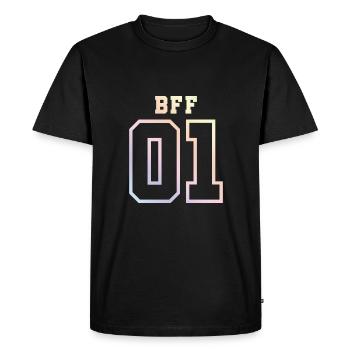 Bff 01 Meilleurs amis - T-shirt Premium bio Homme - noir - Devant - Nico (187cm)