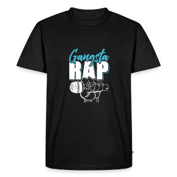 Gangsta Rap - T-shirt Premium bio Homme - noir - Devant - Nico (187cm)