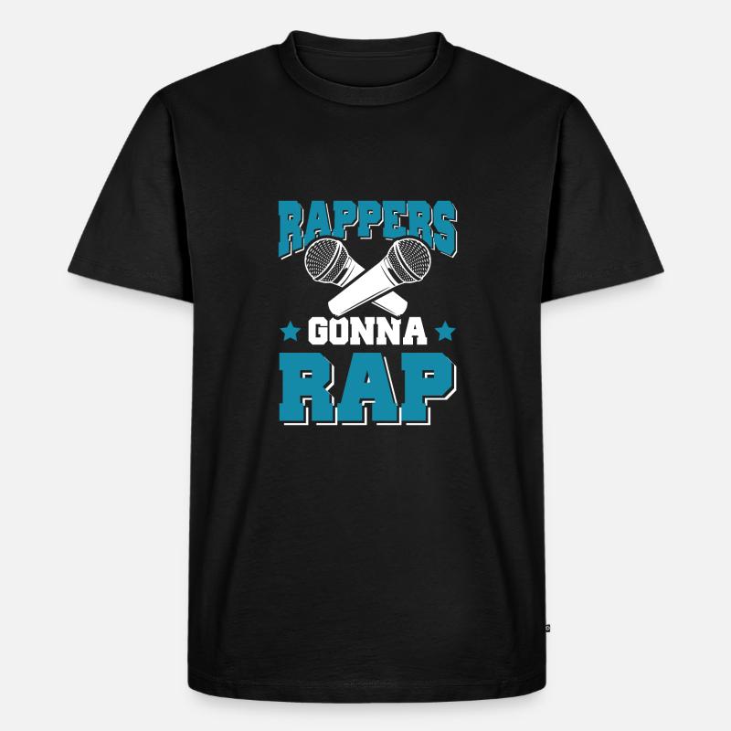 Rappers Rap - Männer Premium Bio T-Shirt - Schwarz