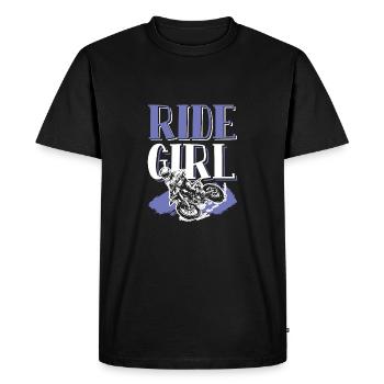 fille fille motocross - T-shirt Premium bio Homme - noir - Devant - Nico (187cm)