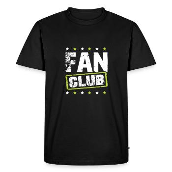 Fan Club - Men's Premium Organic T-Shirt - black - Front - Nico (187cm)
